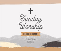 Church Sunday Worship Facebook Post