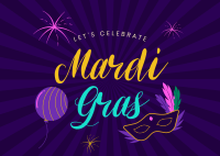 Mardi Gras Postcard