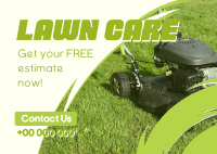 Lawn Maintenance Services Postcard