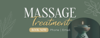 Massage Treatment Wellness Facebook Cover