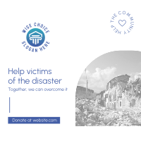 Help Disaster Victims Instagram Post Image Preview