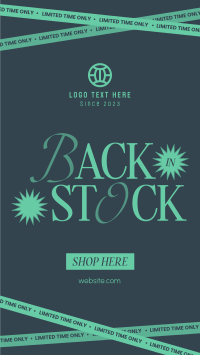 Back In Stock YouTube Short