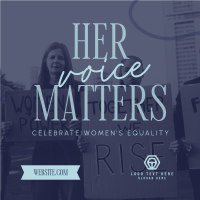 Women Equality Day Instagram Post Design