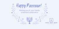 Celebrate Passover Twitter Post Design