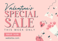 Valentines Sale Deals Postcard