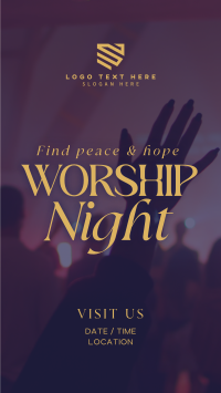 Church Worship Event Minimalist TikTok Video Design