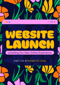 Floral Website Launch Flyer