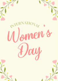 Floral Womens Day Poster