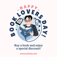 Book Lovers Day Sale Instagram Post Design