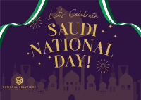 Celebrate Saudi National Day Postcard Image Preview