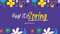 Hey It's Spring Facebook Event Cover Design