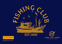 Fishing Club Postcard