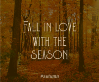 Minimalist Autumn Season Quotes Facebook Post