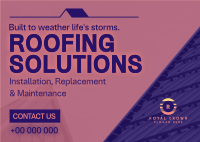 Corporate Roofing Solutions Postcard