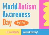 World Autism Awareness Day Postcard