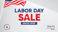 Labor Day Sale Facebook Event Cover Design