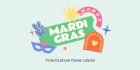 Happy Mardi Gras Twitter Post