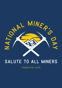 Salute to Miners Poster