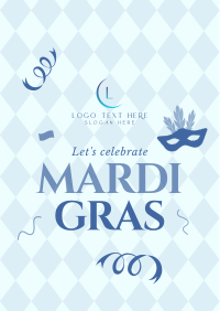 Mardi Gras Celebration Flyer