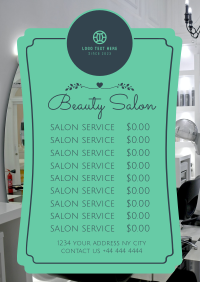 Salon Services Flyer