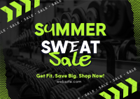 Fitness Summer Sale Postcard