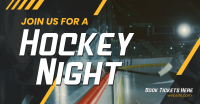 Ice Hockey Night Facebook Ad