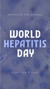 Minimalist Hepatitis Day Awareness Facebook Story