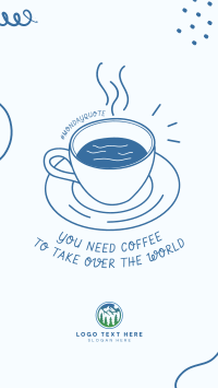 Monday Coffee Quote Facebook Story Design