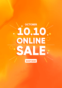 10.10 Online Sale Flyer