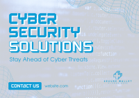 Cyber Security Futuristic Postcard Image Preview