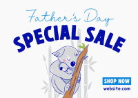 Father's Day Koala Sale Postcard