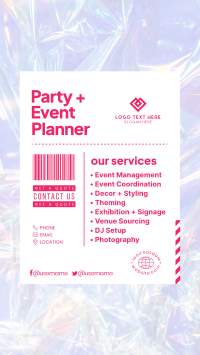 Fun Party Planner Instagram Story