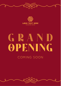 Elegant Grand Opening Flyer