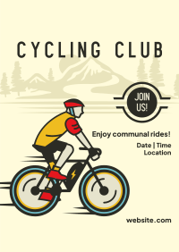 Fitness Cycling Club Poster