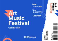 Art Music Fest Postcard