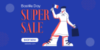 Super Bastille Day Sale Twitter Post