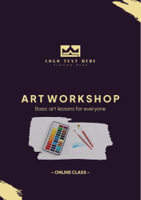 Art Class Workshop Flyer