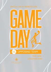 Basketball Game Day Poster