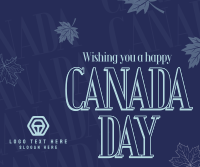 Hey Hey It's Canada Day Facebook Post Design