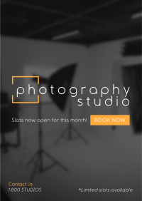 Sleek Photo Studio Flyer