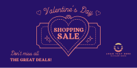 Minimalist Valentine's Day Sale Twitter Post