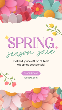 Spring Season Sale Facebook Story