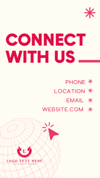 Corporate Connect With Us TikTok Video Design