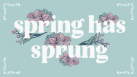 Vintage Floral Spring Animation