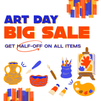 Art Materials Sale Instagram Post Design