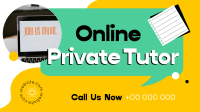 Online Private Tutor Facebook Event Cover