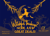 Witchful Great Deals Postcard Design