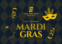 Mardi Gras Celebration Postcard