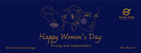 Women Illustrations Facebook Cover Image Preview