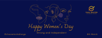 Women Illustrations Facebook Cover Image Preview